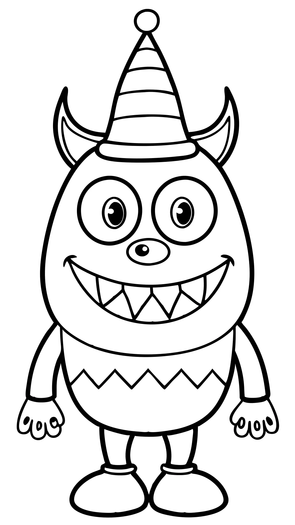 coloriages de monstre gratuit